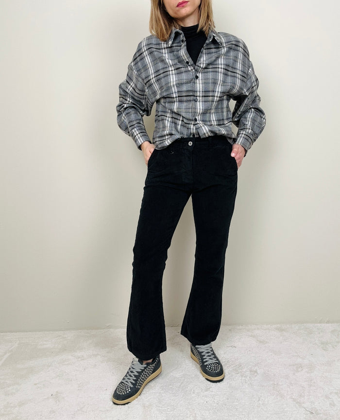 Pantalone trombetta in velluto (più colori)