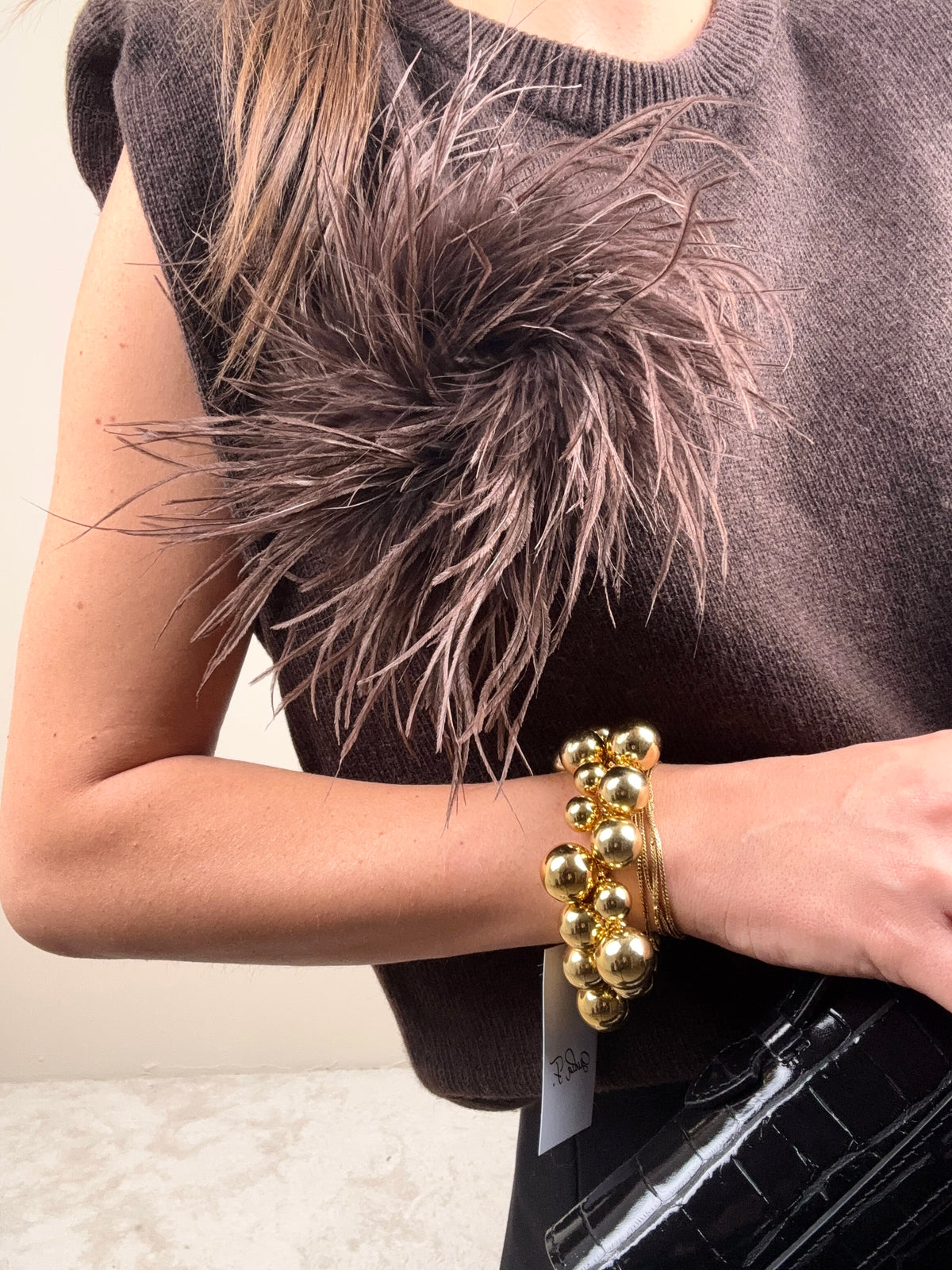 Bracciale con sfere oro
