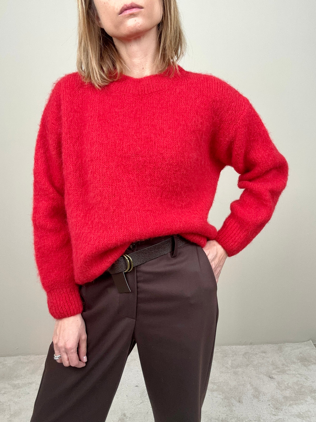 Pantalone basic cioccolato