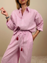 Pantalone a righe rosa St. Tropez Je T’Aime