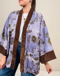 Kimono fiori astratti
