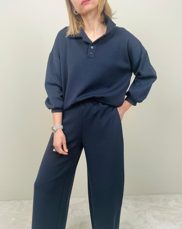 Tuta con felpa a polo (più colori)