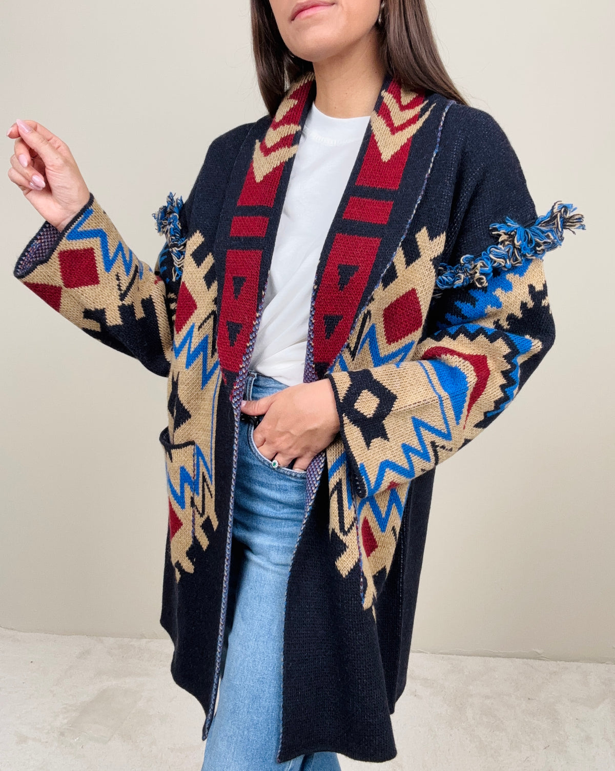 Cardigan Messico blu