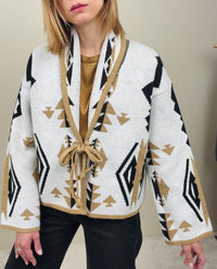 Cardigan peruv ottico