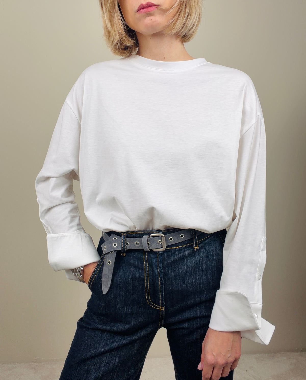 T-shirt con polso alto (più colori)