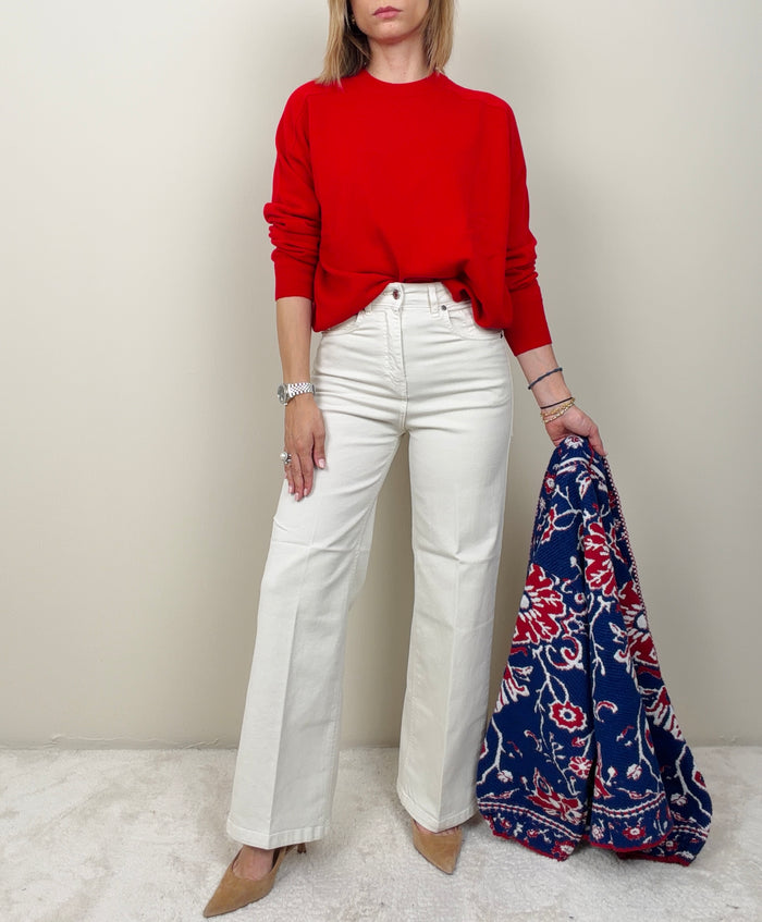 Jeans in cotone burro