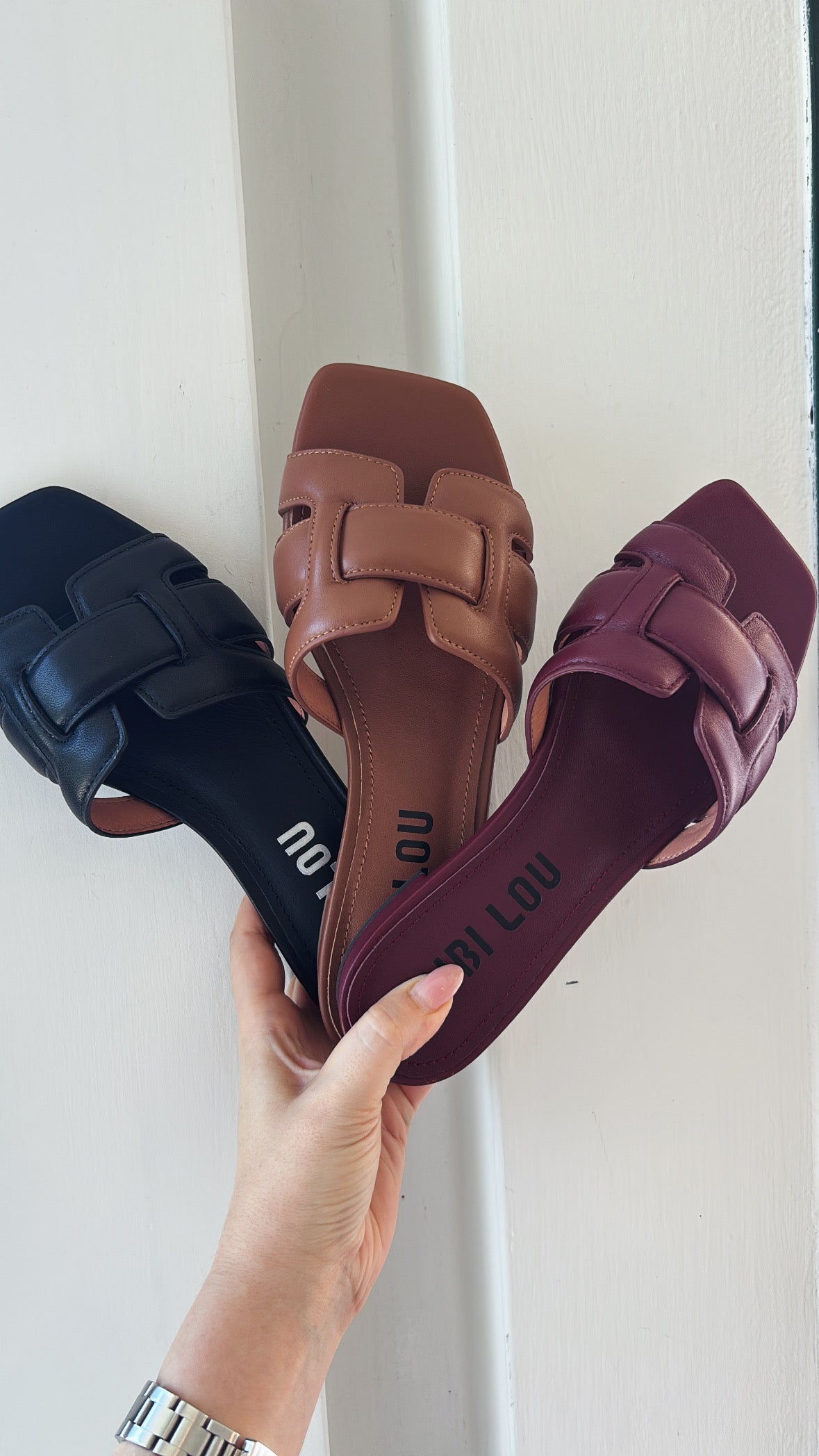 Ciabattina Bibi bordeaux