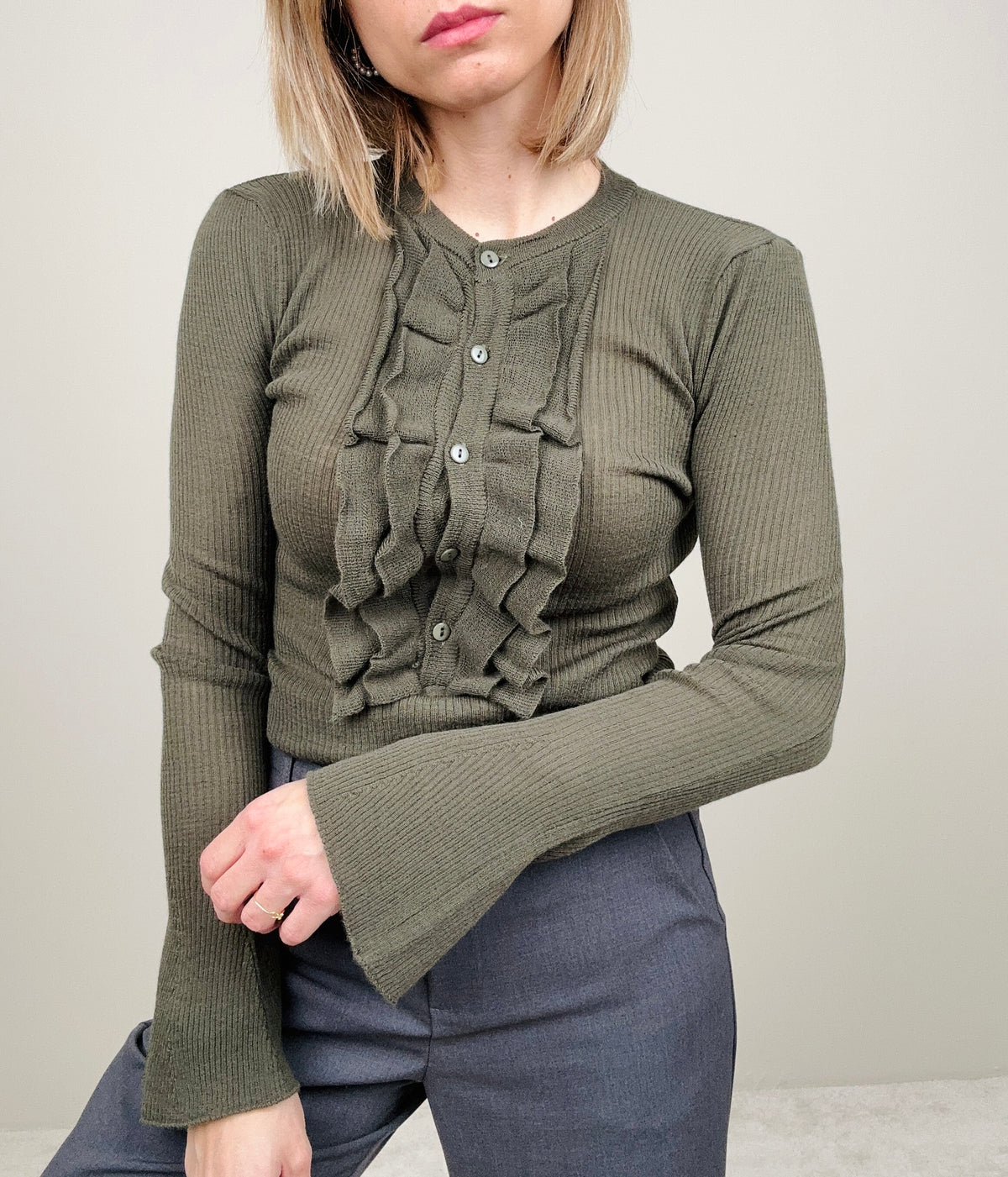 Maglioncino sottile a costine (più colori)