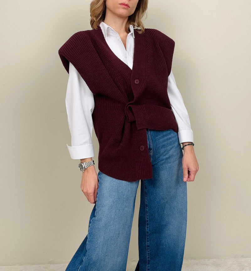 Gilet in maglia con spalline (più colori)