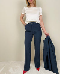 Pantalone sartoriale blu navy