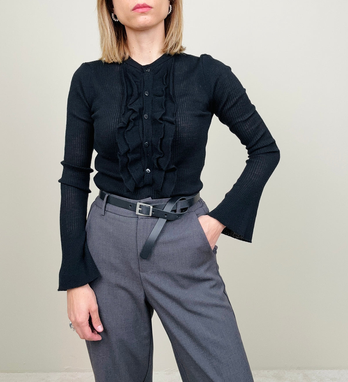 Pantalone grigio asciutto