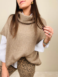 Gilettone con filo in lurex