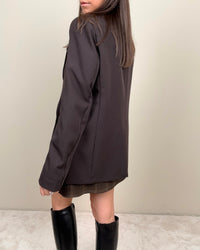 Blazer over con fiocchetto