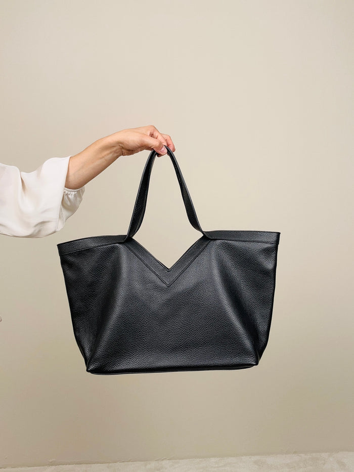 Shopper in pelle