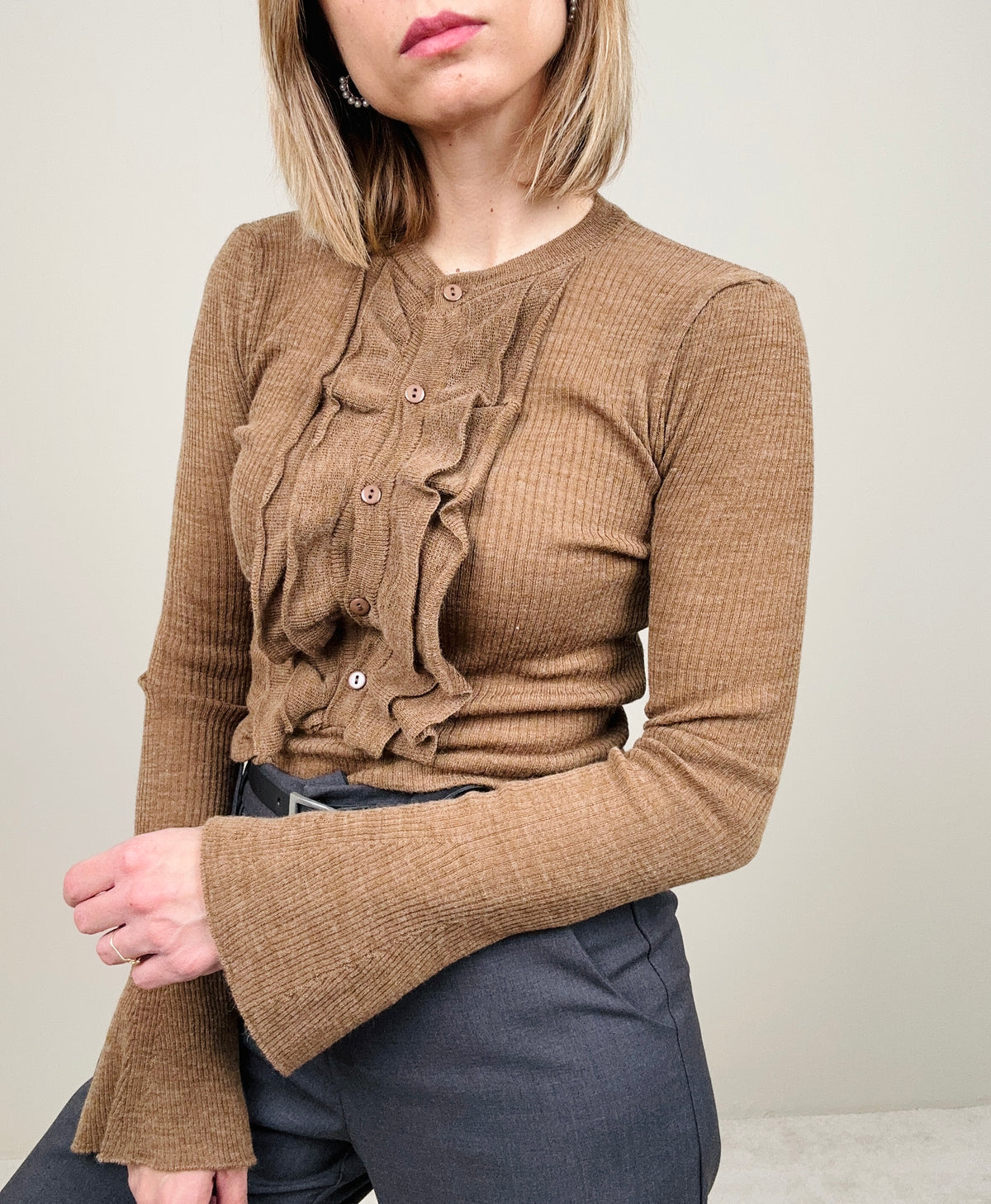 Maglioncino sottile a costine (più colori)