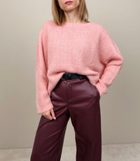 Maglione mohair rosa