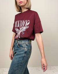 T-shirt bordeaux Soallure