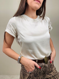 T-shirt basic in viscosa