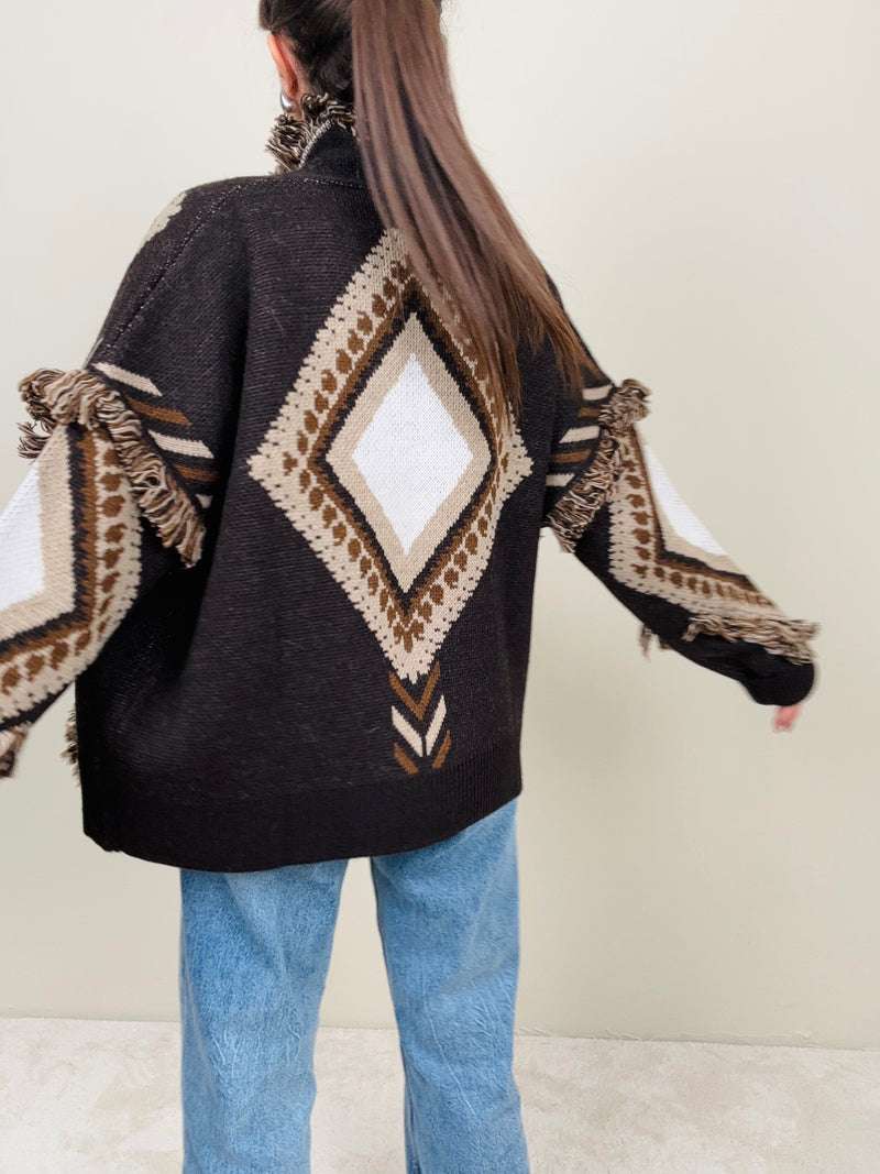 Cardigan rombi (più colori)