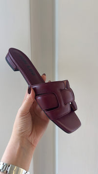 Ciabattina Bibi bordeaux