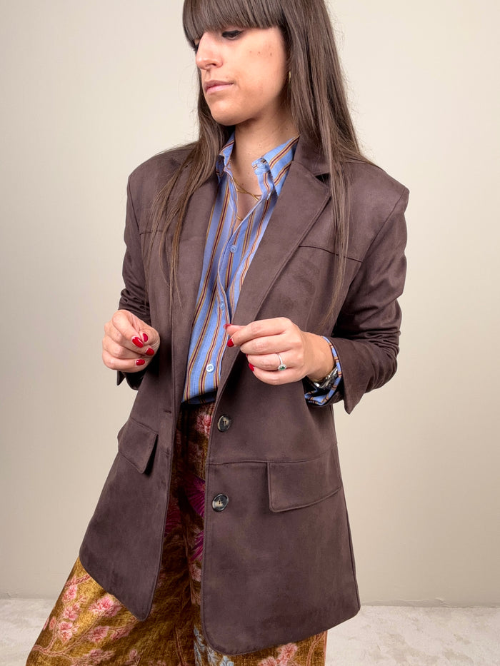 Blazer suede cacao