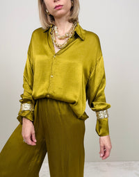 Camicia olio con colletto