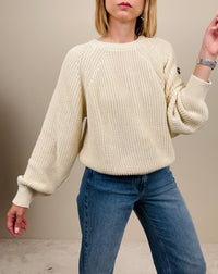 Maglione girocollo burro