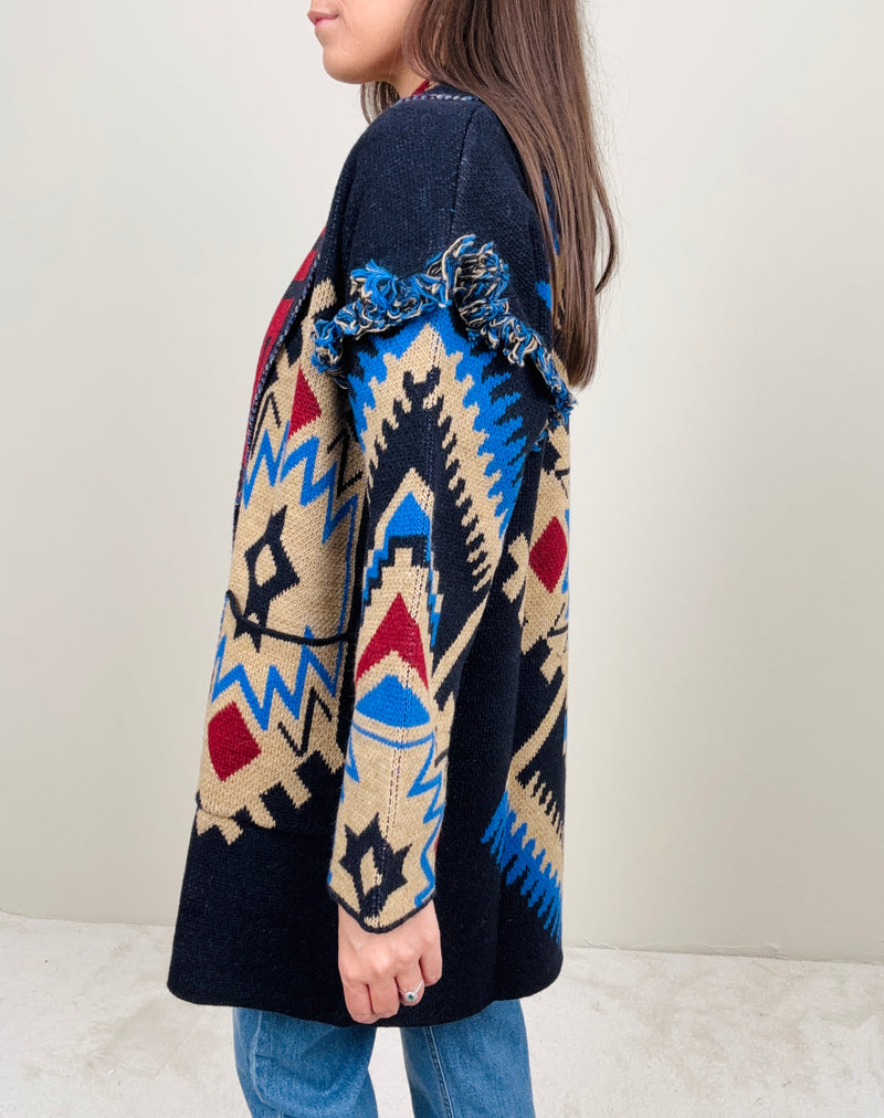 Cardigan Messico blu