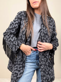 Cappottino leopard grey