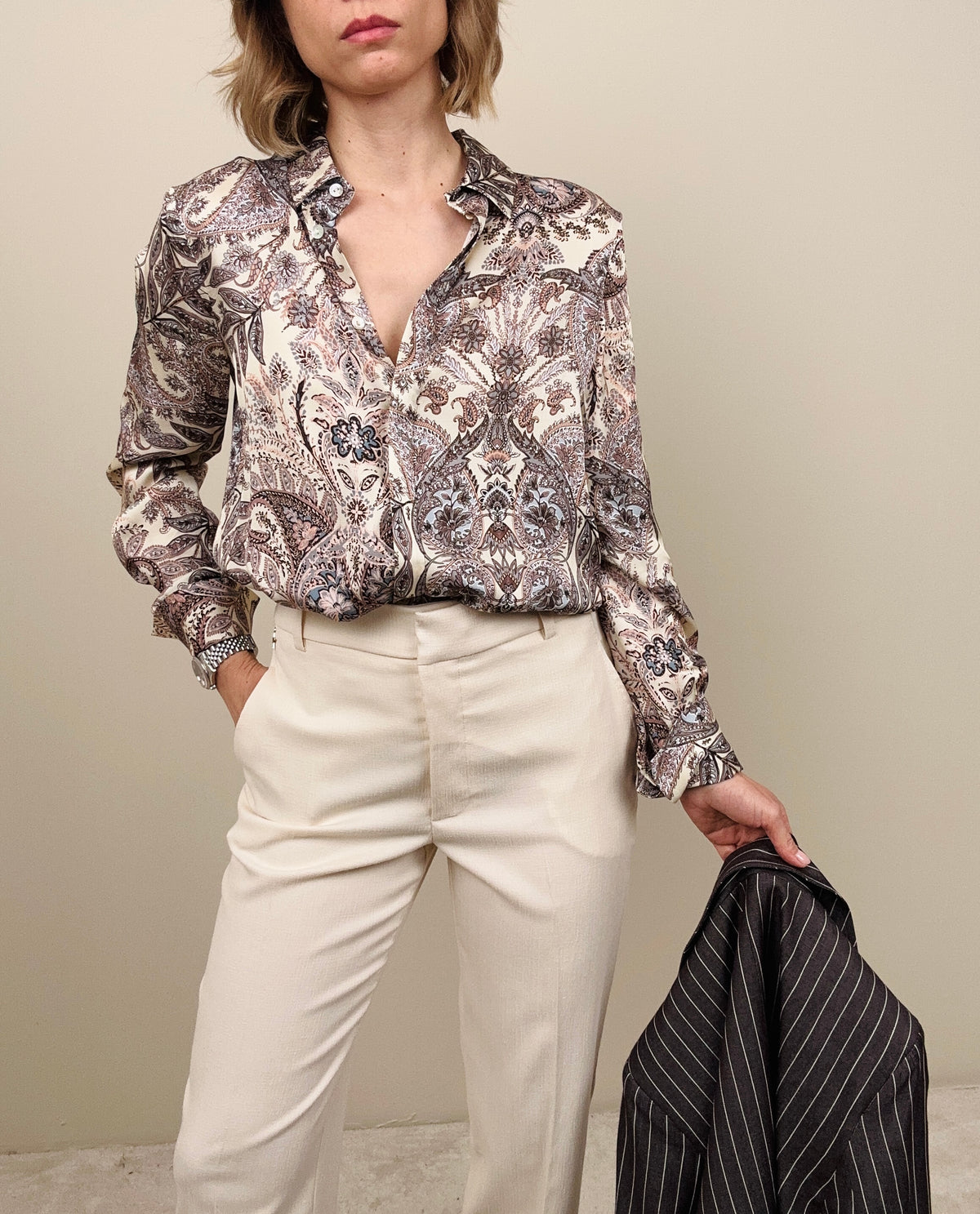 Camicia stampa cachemire