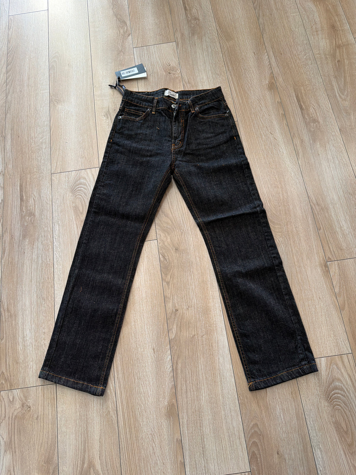 Jeans dritto nero lavagna