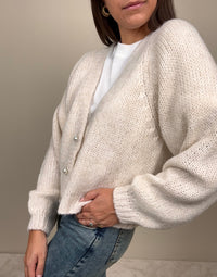 Cardigan bottoni gioiello (più colori)