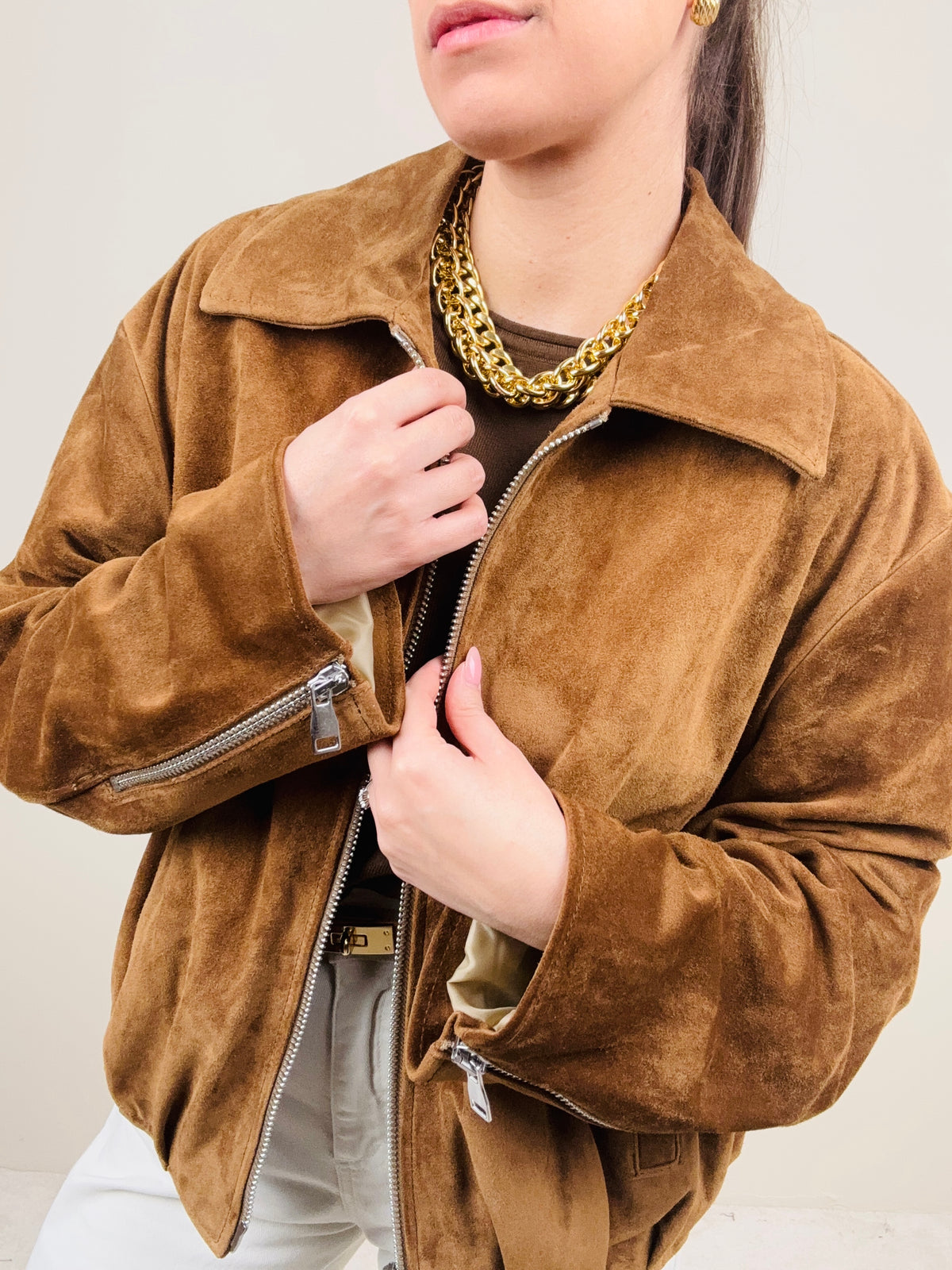 Bomber in vera pelle