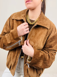 Bomber in vera pelle