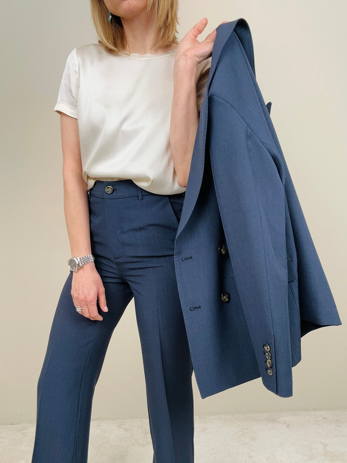 Giacca sartoriale blu navy