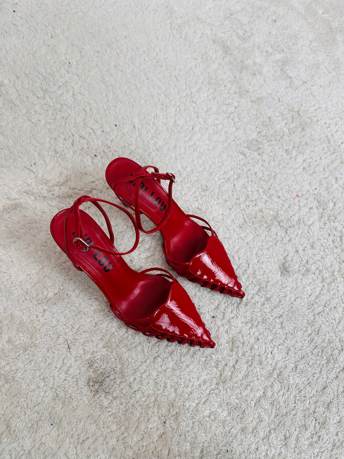 Slingback rossa con cuore