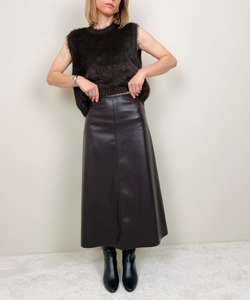 Gonna in ecopelle (più colori)