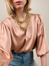 Blusa in viscosa blush