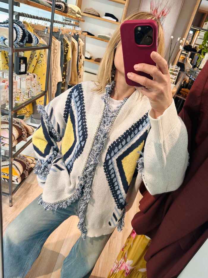 Cardigan rombi (più colori)