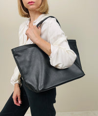 Shopper in pelle