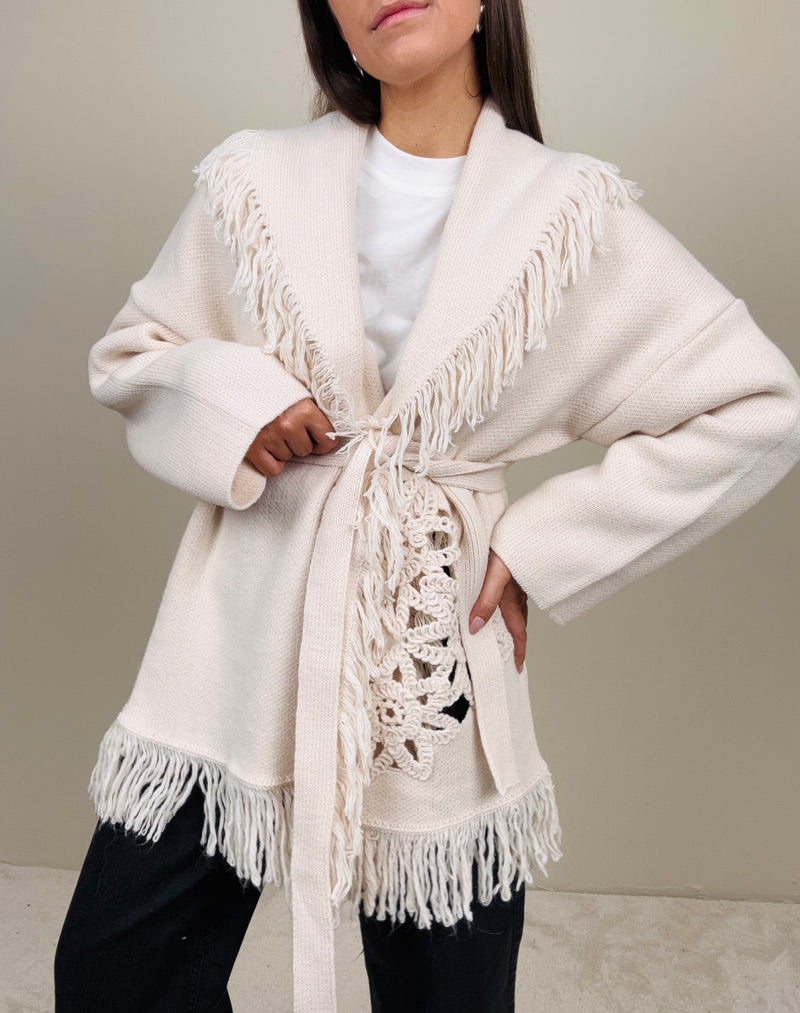 Cardigan con inserto (più colori)