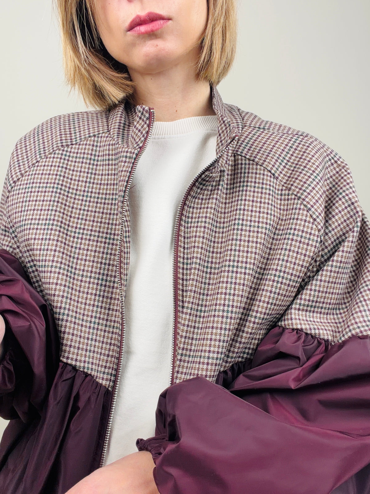Bomber in fantasia bordeaux
