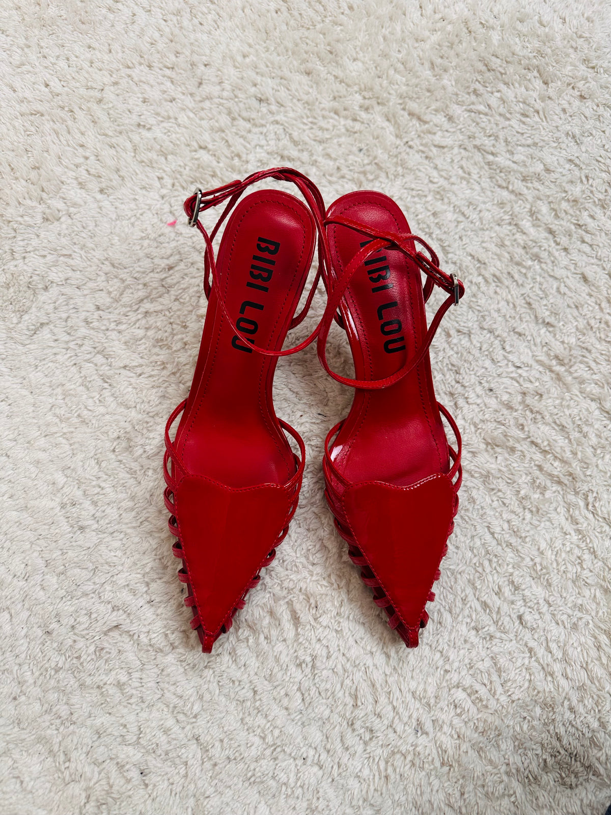 Slingback rossa con cuore