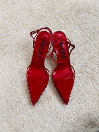 Slingback rossa con cuore