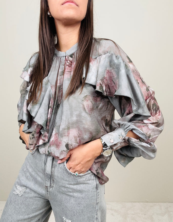 Camicia fantasia polvere
