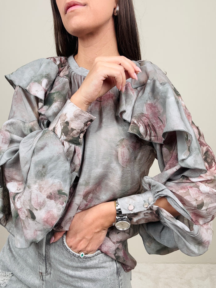 Camicia fantasia polvere