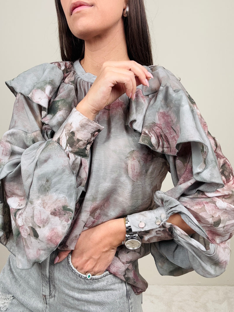 Camicia fantasia polvere