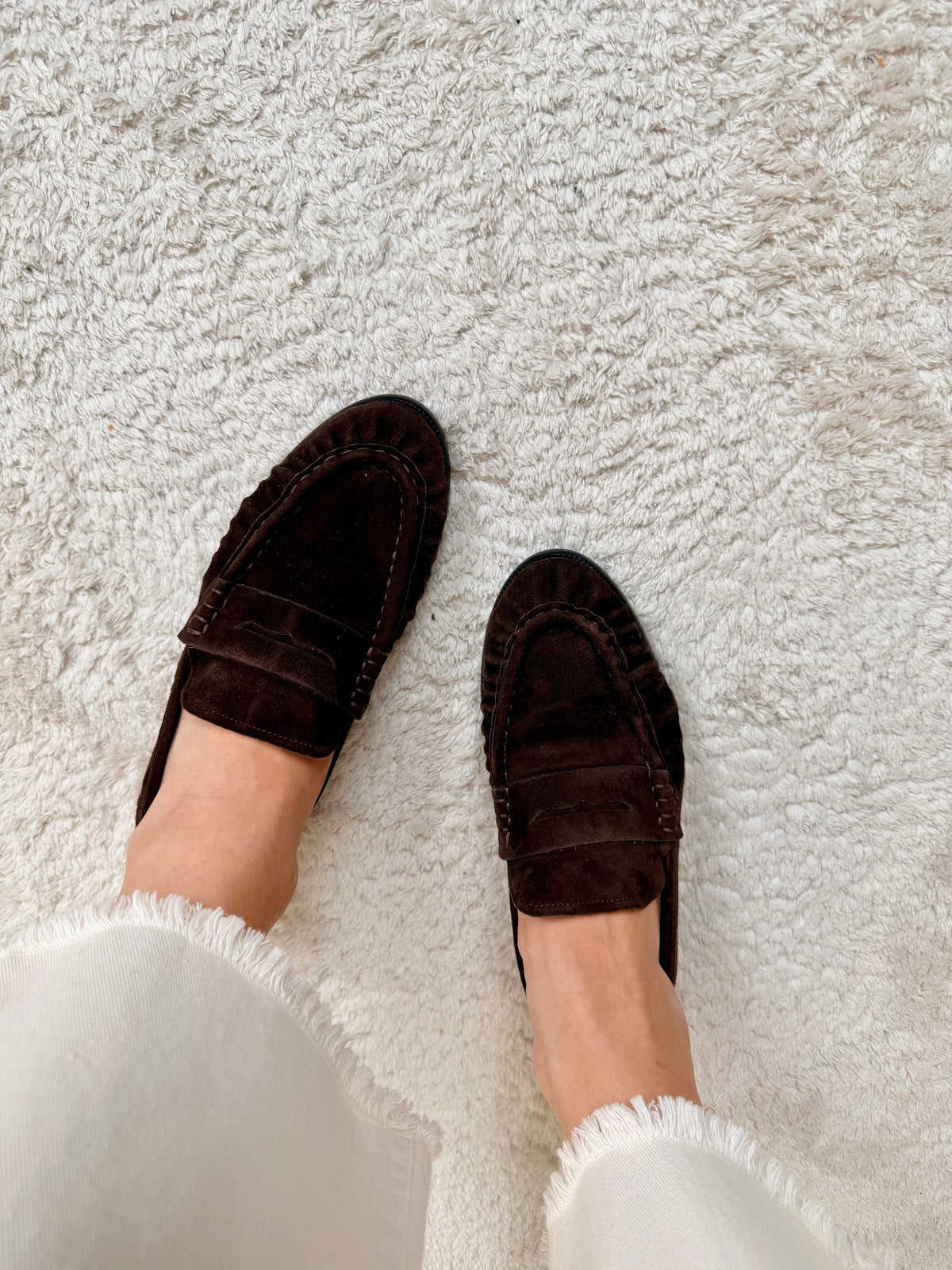 Mocassino scamosicato dark brown