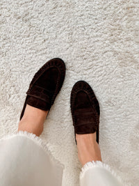 Mocassino scamosicato dark brown