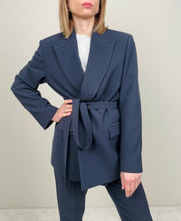 Giacca over completo blu